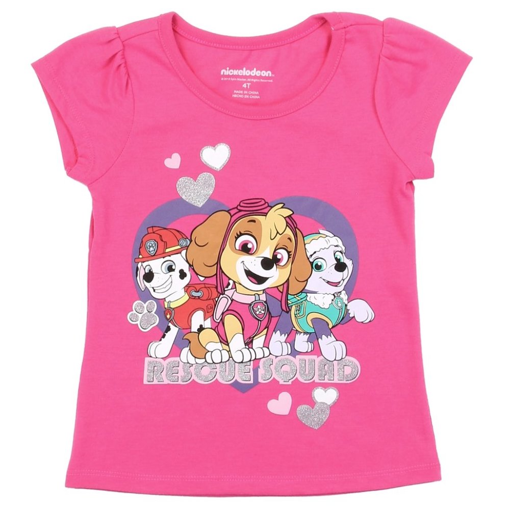 SOLD  Paw Patrol TShirt Toddler Girls Tee Hot Pink Skye Everest Marshall 2T